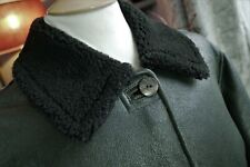 Luxe Shearling sheepskin leather flying Pilote Aviateur Manteau London