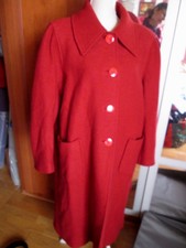 Beau manteau long chaud  en 100% laine vintage  T 44/46 