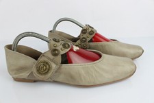 SPIRAL Ballerines Cuir Souple Taupe Clair T 41 / Uk 7,5 Excellent Etat