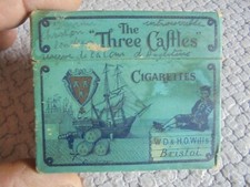 Ancienne Boite de Cigarettes vide THE THREE CASTLES W.D.&H.O.Wills Bristol