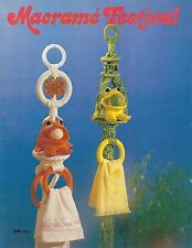 Macramé Serviette Support, Plante Suspension & Chouette Gabarit Festival Livre