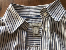 Gant chemise Homme Rayée Bleu Et Blanche Taille 42 Comme Neuve