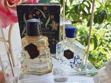  PARFUMS  MURY deux flacons anciens vides  LE NARCISSE  BLEU  un avec boite 