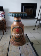 INTROUVABLE - tabouret HEINEKEN - Bois massif - Etat exceptionnel
