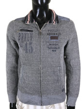 Twinlife Sweat Occasion Homme Gris Gillet Rétro Manche Longue Trois Poches T S