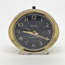 Vintage Bébé Ben Westclox Réveil Horloge Alarme Mid Century Made IN Scotland UR2