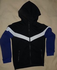 Veste de sport haut de survêtement noir et bleu Boom kids garçon 14 ans - TBE
