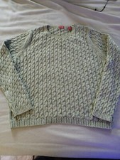 Valarie Stevens Femmes Vert Câble Pull Tricot Taille XL