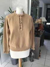 Pull PEACE N’ L❤️VE taille M beige camel laine