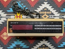 Vintage SONY DREAM MACHINE FM/AM Digital Alarm Clock Radio ICF-C2W Beige