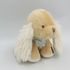 Doudou musical chien beige blanc foulard bleu Les Amis KALOO - Chien, Loup, Rena