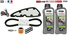 Kit entretien Courroie Filtre Galet + 2L Huile  Piaggio Beverly 350 2012-2020