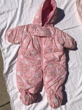 Bébé Fille 3-6 mois vêtements hiver Costume Manteau corps chauffe-Combinaison de Ski Baby Grow