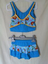MAILLOTS DE BAINS 2 PIECES imprimé FILLE 2ans NEUVE