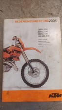 Manuel d'utilisation 2004 KTM 125 200 250 300 SX EXC en anglais français italien