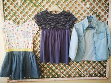 Filles Petite SUMMER Spring 2 × Next Dresses Bundle Denim Zara Veste, 2-3 ans