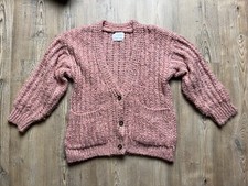 Zara Kids Pull Gros Gilet Manches Longues Rose 9 10 Ans 140 Cm