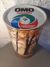 BARIL LESSIVE OMO métal porte parapluie  poubelle panier publicitaire corbeille 