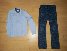 CHEMISE + JEANS IKKS TAILLE 10 ANS