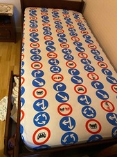 DRAP HOUSSE LIT ENFANT 190X90 1 PERSONNE PANNEAU DE VOITURE MINIATURE JOUET