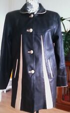 Veste longue manteau  tendance femme cuir " Redskins" T 42 L état comme neuf