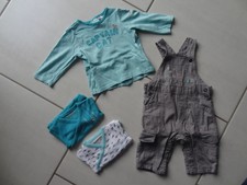  ENSEMBLE 4 pieces ORCHESTRA BEBE GARCON 1- 3 MOIS TBE