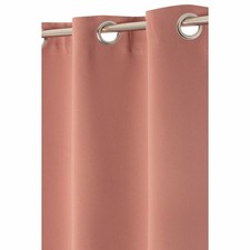 Rideau Obscurcissant 135 x 240 cm à Œillet Terracotta Rosé
