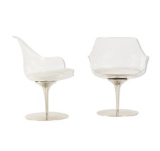 Chaises Champagne Erwin & Estelle LAVERNE Vintage Design american designer