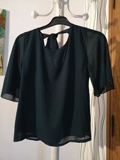 Haut dos nu à nouer bleu marine Taille 36/38