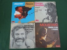LOT DE 4 45T GEORGES MOUSTAKI