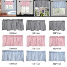 Fenêtre Niveau Demi Rideau Rustique Café Court Rideaux Cantonnière