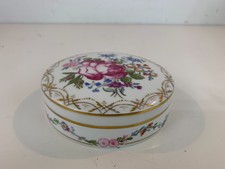 Vintage Rosenthal Porcelaine Bibelot / Commode Boîte Avec Main Peint Floral Dec
