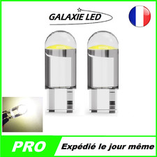 Ampoule LED T10 W5W Blanc Veilleuse Auto Moto 12v Non Anti Erreur