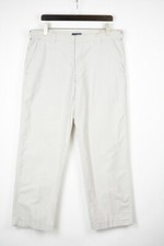 Armani Jeans Pantalon Homme Go 44 Chino Droit Ajusté Plissé Braguette Zip