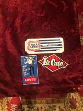 petit lot autos collants publicitaires"lee cooper,levis,rica lewis,vintage