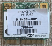 Wifi048 Carte wifi Atheros AR5B95 802.11b/g/n Mini carte PCI-E HP: 518436-002