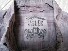 chemise jules  grise à carreaux taille M
