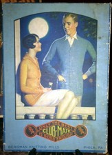 Art Deco Graphic's 1920's Club~Mate Sweater Box, Man & Women, Moonlight, Flapper