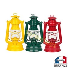 LANTERNE A PETROLE LAMPE TEMPETE 31cm STYLE RETRO AVEC MECHE EN 3 COULEURS !