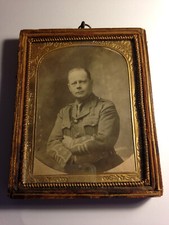 Photo sous cadre militaire Officier anglais February 16th 1875