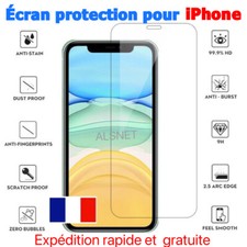Vitre Verre Trempe Film Protection D'écran iPhone X/XS/XR/11/12/13/Pro/Max/8/7/6