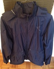 Kway 12 Ans Garçon Bleu Marine Coupe Vent Capuche Imperméable Blouson Domyos