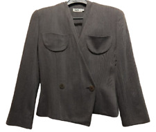 MANI GIORGIO ARMANI Beau Tailleur 3 Pièces Crêpe Laine Veste Gilet Pantalon IT38