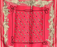 FOULARD EN SOIE - COFFRET HERMES PARIS - LES CANYONS ETOILES - 54 x 54 cm