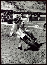 photo originale.moto.1993.motocross.Championnat du Monde.250 CC . Frédéric Boley