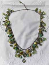 COLLIER BRELOQUES FABRICATION ARTISANALE PERLES DE VERRE ET DIVERSES HALLOWEEN**