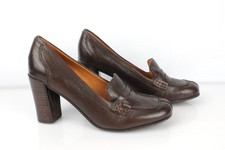 GEOX Escarpins mocassins richelieus cuir marron T 37,5 Très bon état