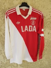 Maillot A.S MONACO 1991 ADIDAS vintage camiseta shirt maglia jersey L/S ancien M