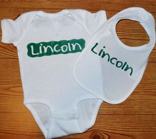 Personalized  Bib/with Body Suit