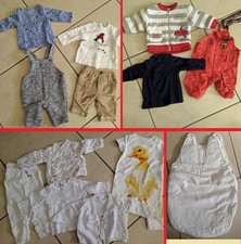 Gros lot de vêtements bébé 3 mois garçon 5 ensembles pantalons Tshirt Gigoteuse